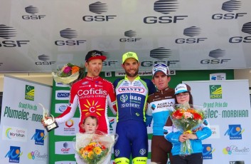 Le podium du GP Plumelec Morbihan 2018